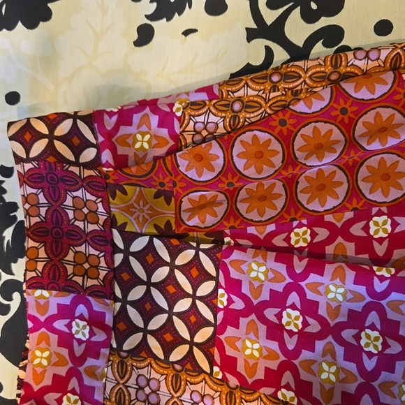 Drew Silky Wide Leg Patchwork Patterned Pants - Picture 9 of 9